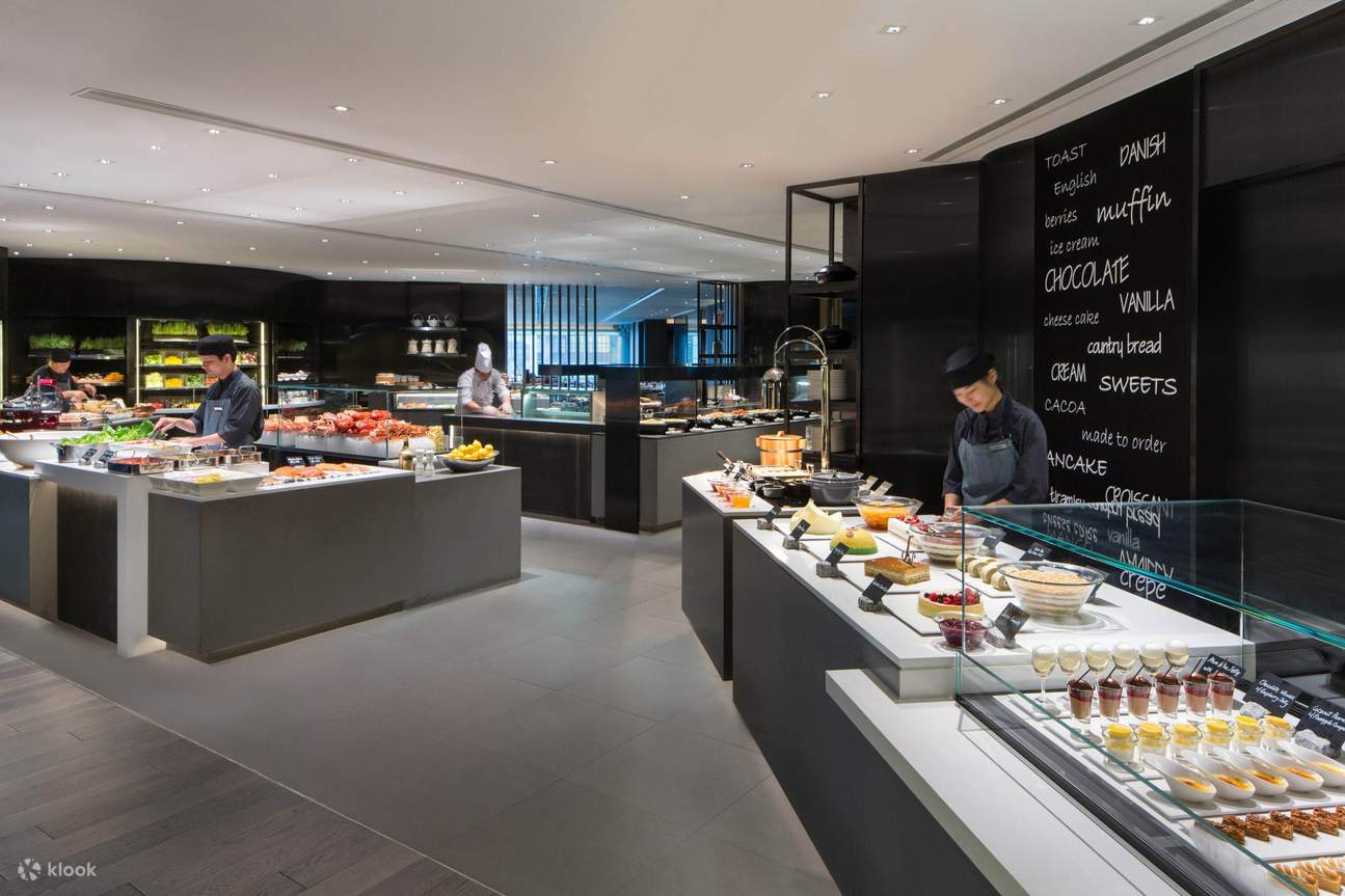 Buffet en el JW Marriott Hong Kong｜JW Café｜Desayuno buffet｜Buffet de té de la tarde